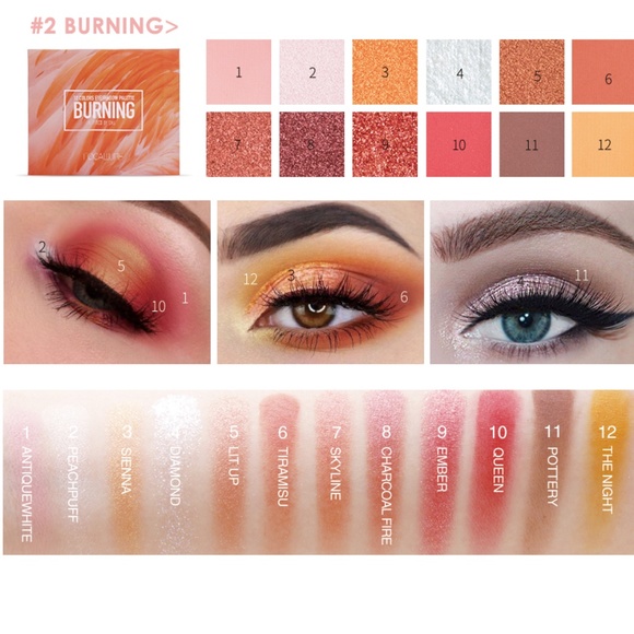 NEW Focallure Burning Eyeshadow Palette - Picture 7 of 8